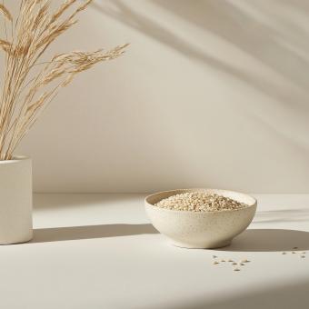 food on a white bowl