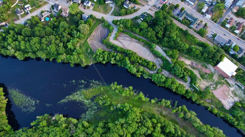 Free stock image of River Forest Aerial created by JJ Sky