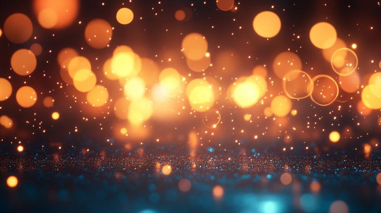 Free stock image of Golden Bokeh Lights Background created by Rizwana Khan