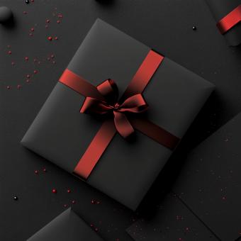 Ribboned Gift Box Display - Free Stock Photo