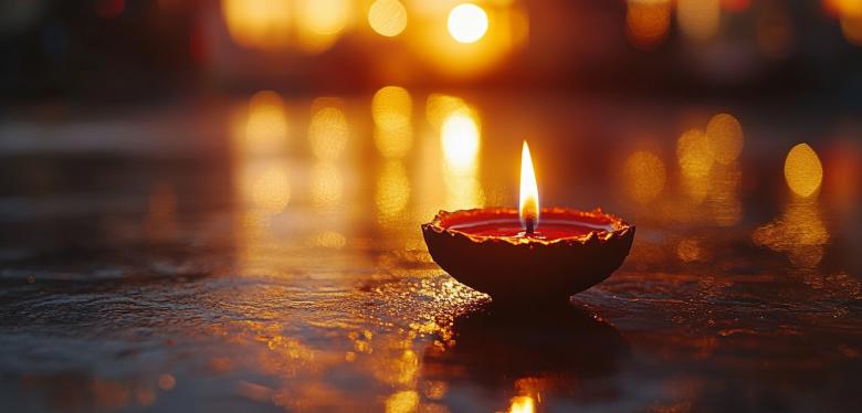 Free stock image of Golden Diwali Lights Background created by Rizwana Khan