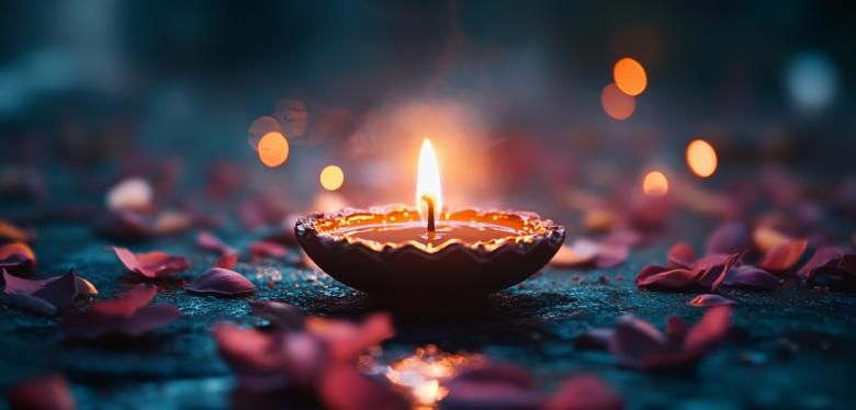 Free stock image of Radiant Diwali Lamp Background created by Rizwana Khan