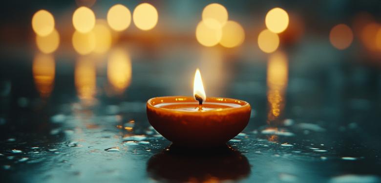 Free stock image of Festive Diya Lights Background created by Rizwana Khan