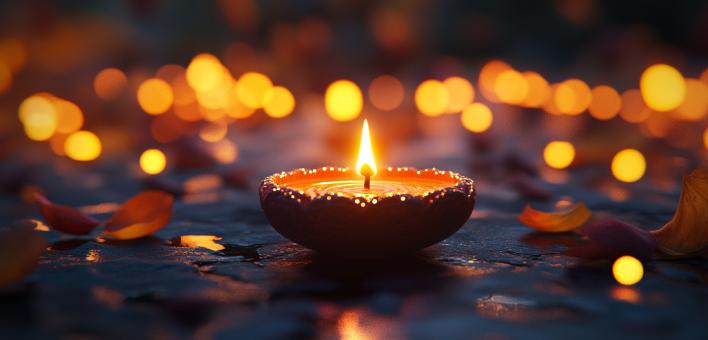 Diwali Lights Scene