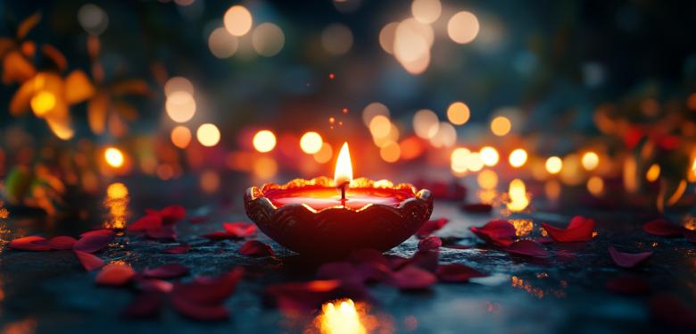 Free stock image of Traditional Diwali Lamps Setup created by Rizwana Khan