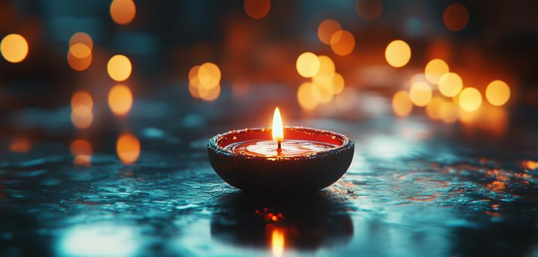 Free stock image of Festive Diwali Candle Lights created by Rizwana Khan