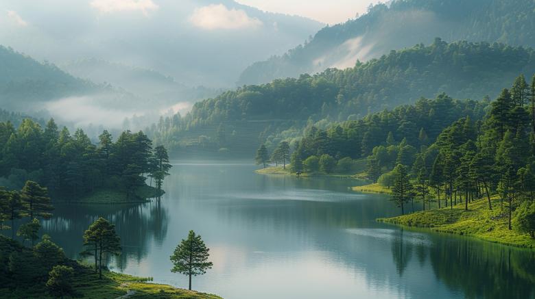 Free stock image of Lush River Landscape created by Rizwana Khan