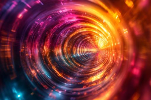Abstract Light Tunnel - Free Stock Photo