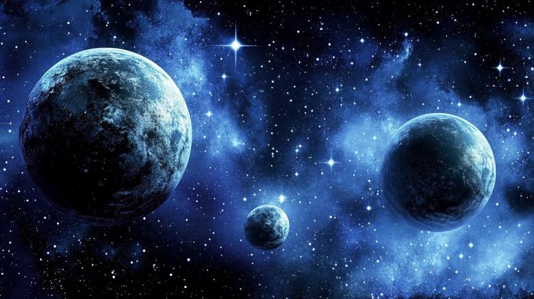 Free stock image of Space Planets Background created by Rizwana Khan