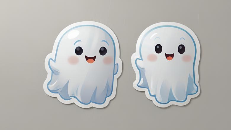 Free stock image of Cartoon Friendly Ghost Sticker created by Infinity Focus
