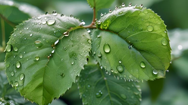 Free stock image of Green Leaves and Water Drops created by Infinity Focus