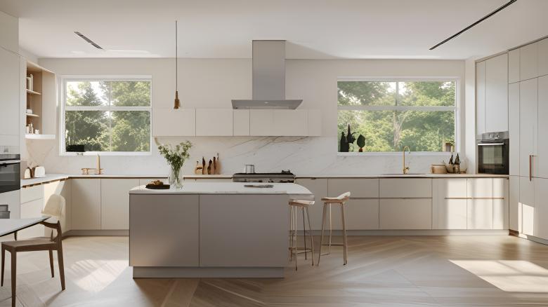 Free stock image of Modern L-Shaped Kitchen Design created by Infinity Focus