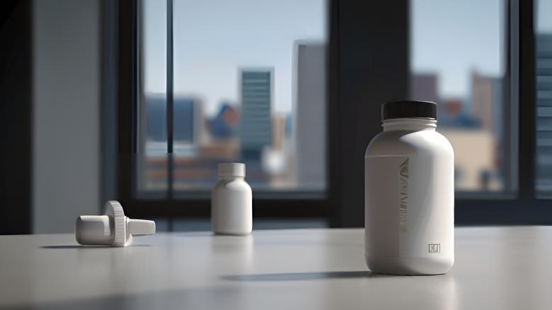 Free stock image of Minimalistic Matte White Supplement Bottle in Gym Setting created by Infinity Focus