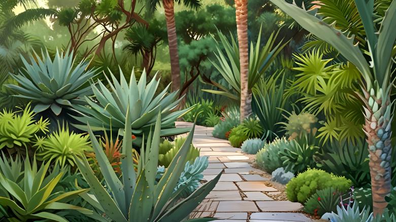 Free stock image of Tranquil Aloe Garden created by Infinity Focus