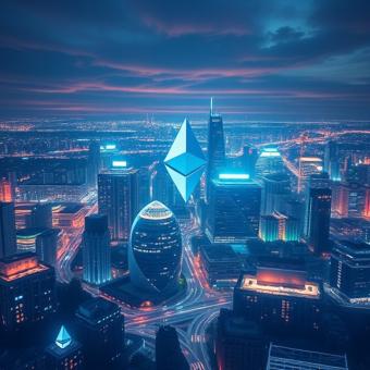 Ethereum-powered smart city with blockchain nodes as energy sources