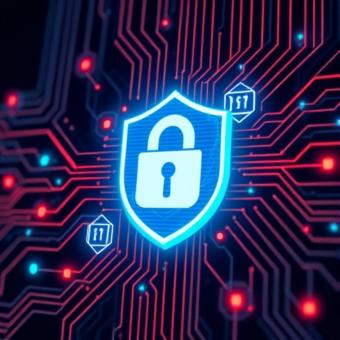 AI cybersecurity defense system blocking a crypto wallet breach