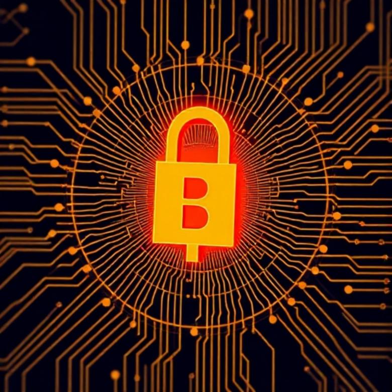 Free stock image of AI cybersecurity defense system blocking a crypto wallet breach created by William David 