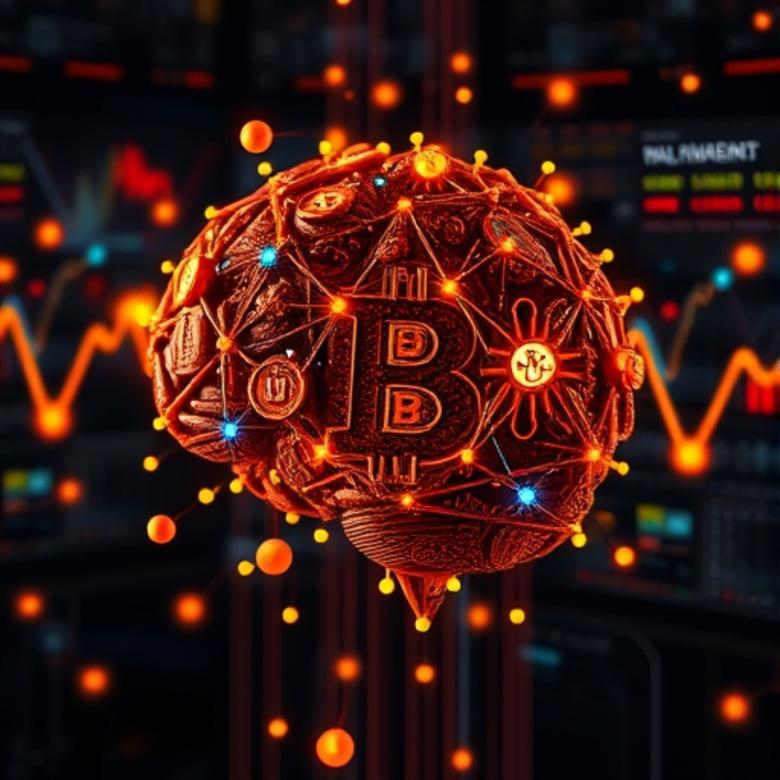 Free stock image of Machine learning AI analyzing complex crypto market patterns created by William David 