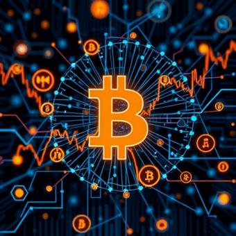 Machine learning AI analyzing complex crypto market patterns