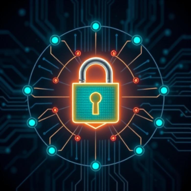 Free stock image of AI cybersecurity defense system blocking a crypto wallet breach created by Adedokun Joel