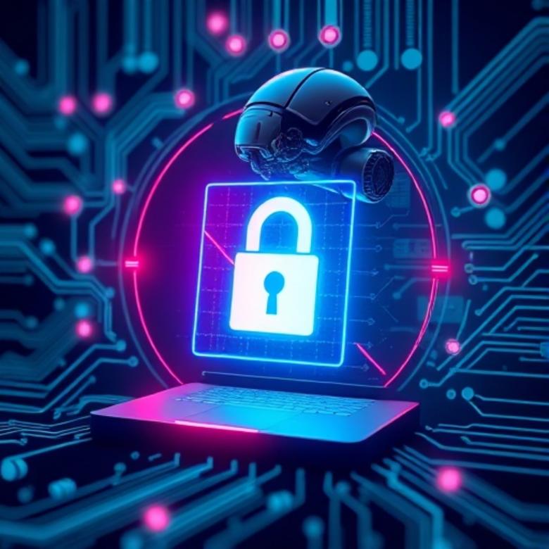 Free stock image of AI cybersecurity defense system blocking a crypto wallet breach created by Adedokun Joel