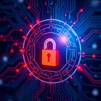 AI cybersecurity defense system blocking a crypto wallet breach