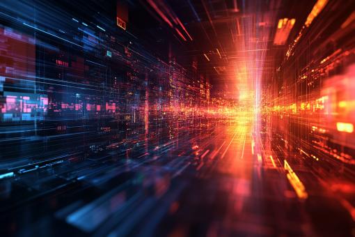 Vibrant Cyber Stream Background