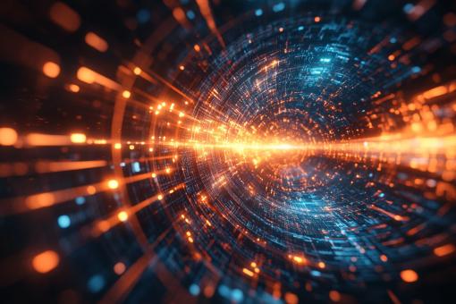 Futuristic Glass Tunnel Background