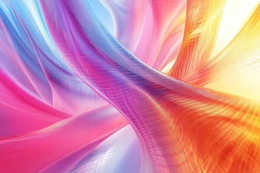 Geometric Glass Hallway Background