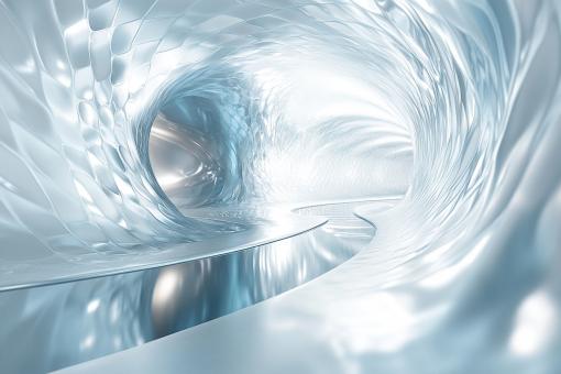Luxe Reflective Hallway Background