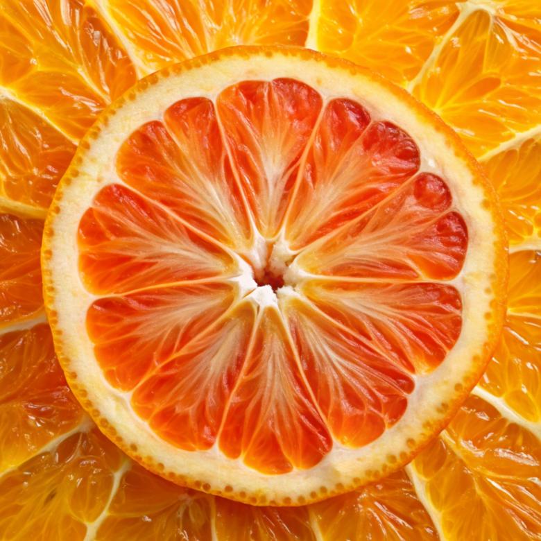 Free stock image of Close-up texture of citrus fruit slice created by image stock