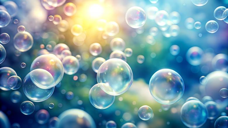 Free stock image of Dreamy Bubbles Floating in the Sunlight created by Sohel Tanwar 