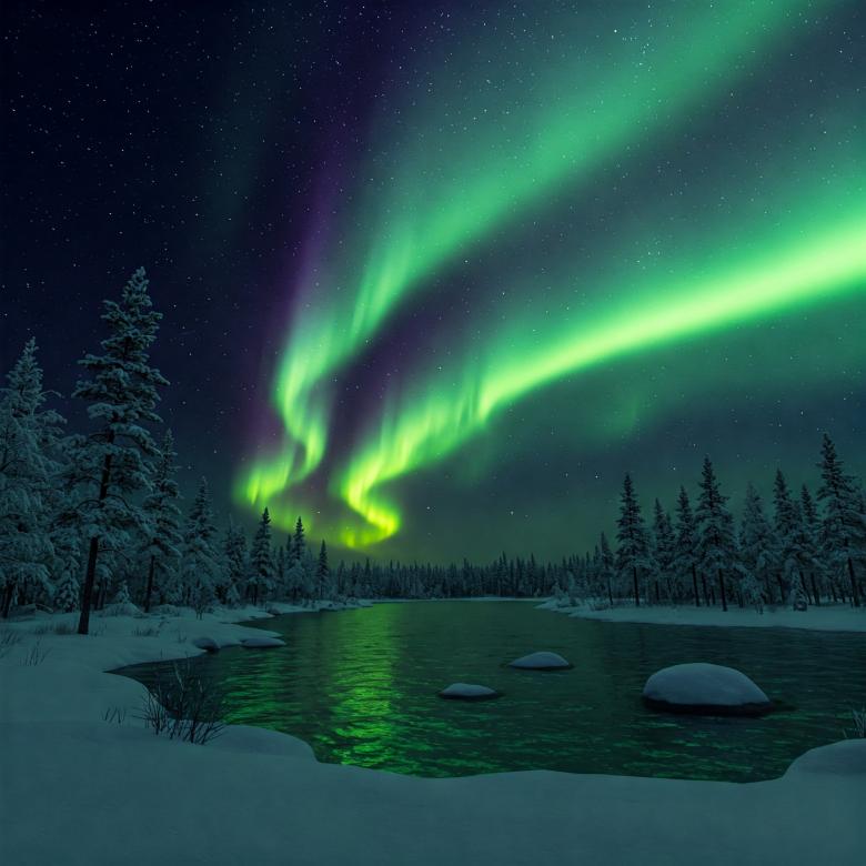 Free stock image of Northern Lights created by Master Mind Genius