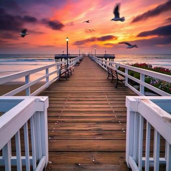 Sunset Serenity Over the Pier