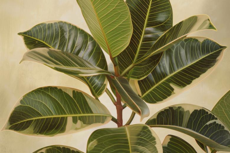 Free stock image of Rubber Plant Leaves created by Resource Boy