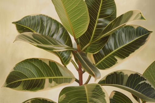Rubber Plant Leaves