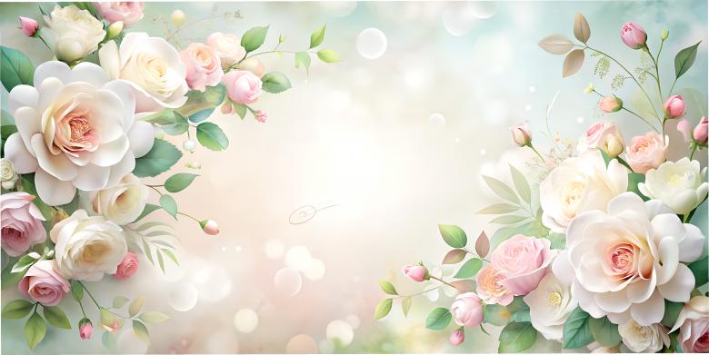 Free stock image of Floral Background Design with Soft Pastel Colors created by Sohel Tanwar 