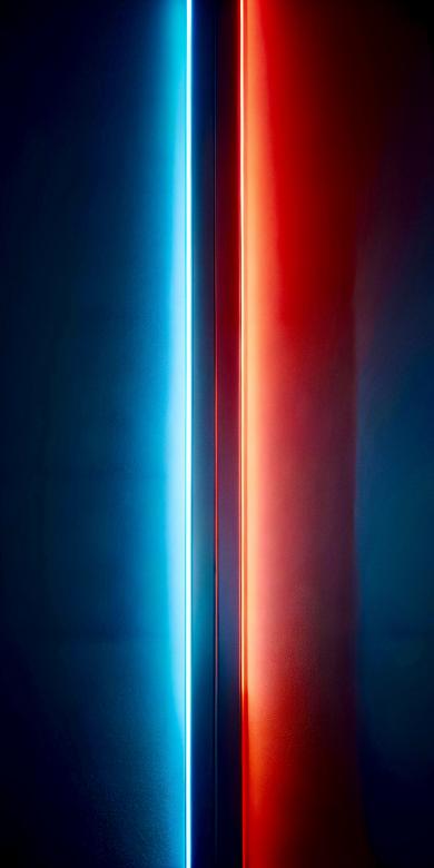 Free stock image of Dramatic Contrasting Lights Blue and Red Vertical Glow Abstract	 created by Sohel Tanwar 