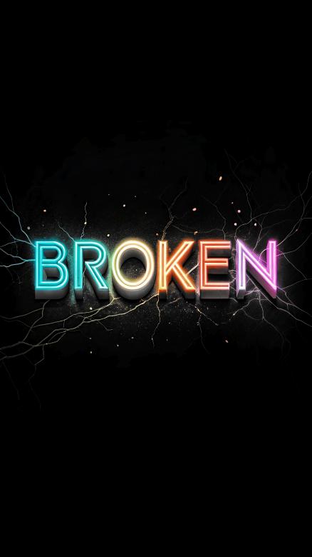 Free stock image of Broken Neon Lights Effect on a Dark Background Creative Design	 created by Sohel Tanwar 